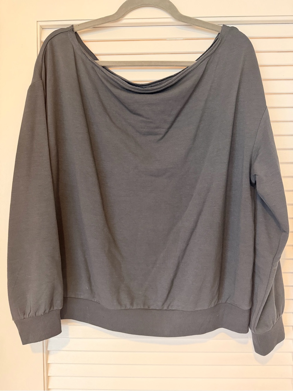 wild fable Gray Boatneck Relaxed Sweatshirt